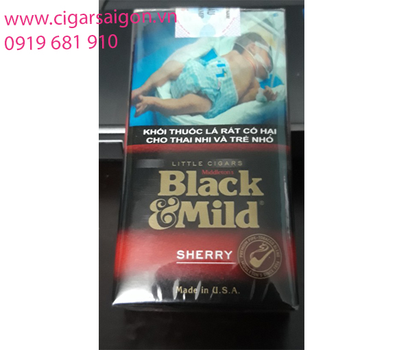 xì gà Black mild mini cherry