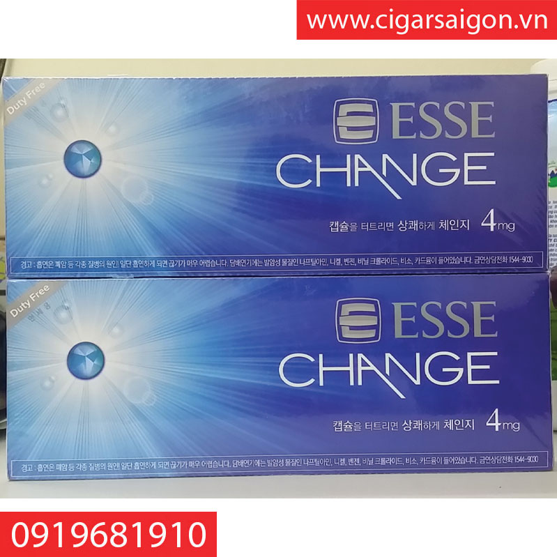 Thuốc lá Esse Change - hàng duty free Hàn Quốc, esse change 4mg, esse change hàn quốc