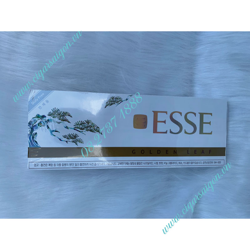 Thuốc lá Esse golden leaf 1mg trắng - hàng duty free Hàn Quốc trắng