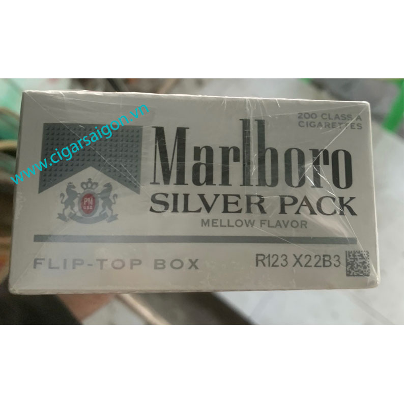 Thuốc lá Marlboro silver hàng Mỹ, Marlboro Mỹ, marlboro silver mỹ , marlboro bạc mỹ