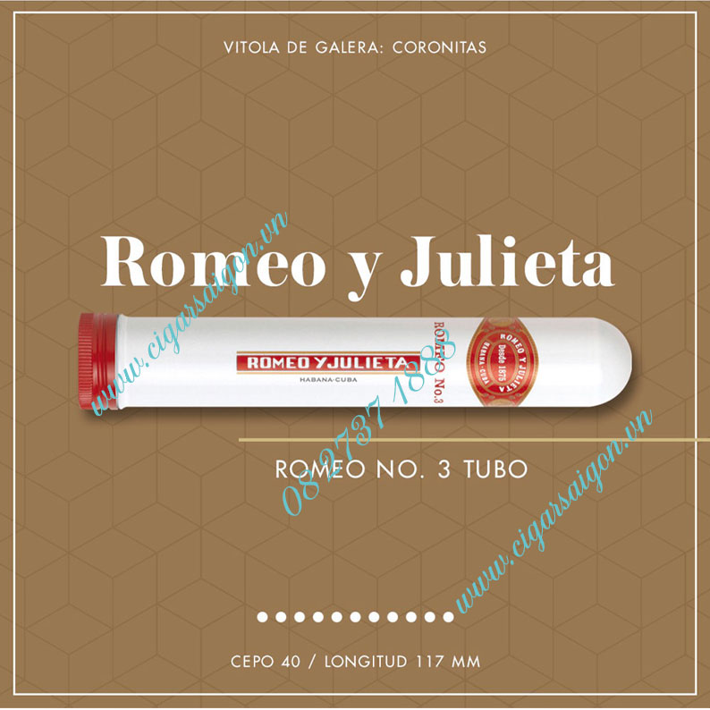 Xì gà Romeo Y Julieta No.3 hộp 15