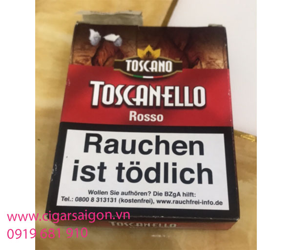Xì gà Đức Toscanello Rosso, tos đức