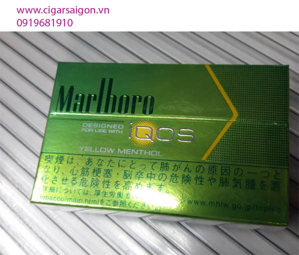 Thuốc lá điện tử Marlboro IQOS Yellow menthol_ Vị Bạc hà - Chanh